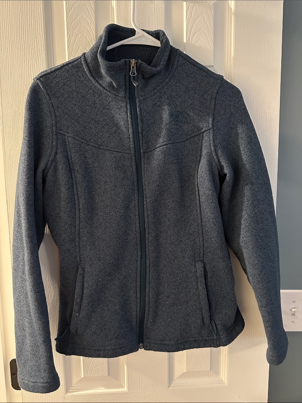 The North Face Charcoal Gray Zip-Up Fleece Jacket